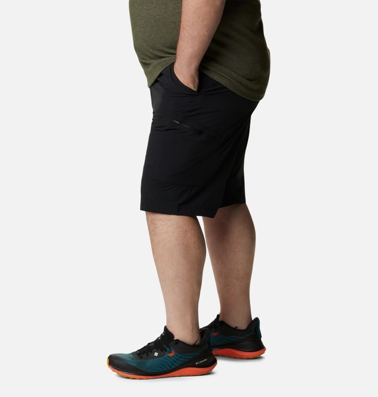 Men's Columbia Silver Ridge Cargo Shorts Black | Plus Size CA-X3LA4